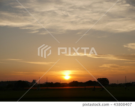 二子玉川的日落（夏天） 43808407