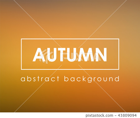 Orange autumn fall universal blur background 43809094