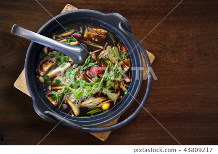 Ba Ku Teh, Malaysian Herbal Cuisine of Pork Soup.  43809217