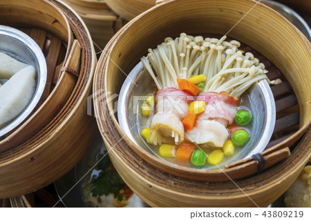 Golden Needle Mushroom with Bacon in Various 43809219