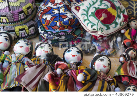 Traditional oriental doll in Bukhara Bazaar Traditional oriental doll in Bukhara Bazaar 43809279