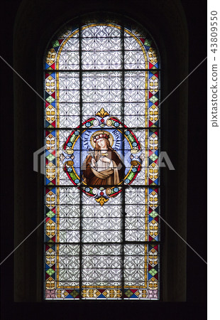 Stained-glass window in Subotica cathedral 43809550