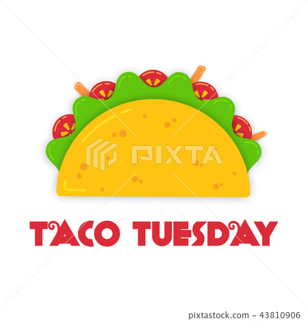 Traditional tacos meal tuesday event illustration Traditional tacos meal tuesday event illustration 43810906