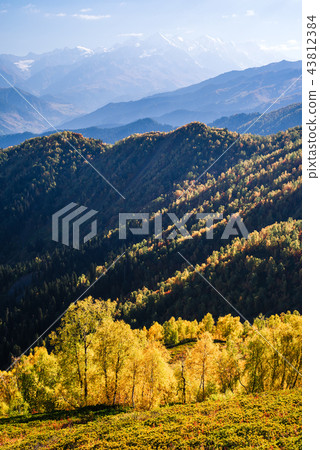 Autumn in the mountains of Zemo Svaneti, Georgia Autumn in the mountains of Zemo Svaneti, Georgia 43812384