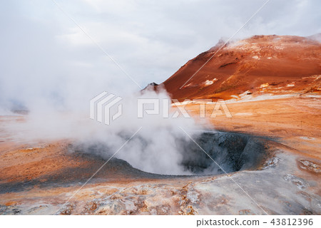 Namafjall - geothermal area in field of Hverir Namafjall - geothermal area in field of Hverir 43812396