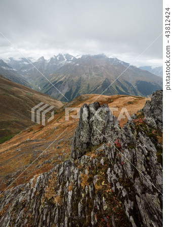 Autumn in the mountains of Svaneti, Georgia 43812424