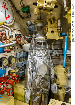 Fire suit in Russian submarine - Moscow museum Fire suit in Russian submarine - Moscow museum 43812624