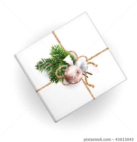 A mockup of a Christmas gift box for your pattern A mockup of a Christmas gift box for your pattern 43813043