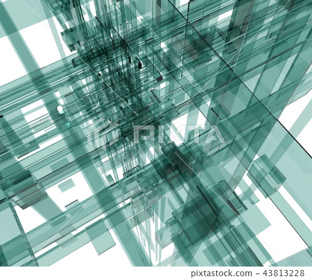 Abstract glass space 43813228