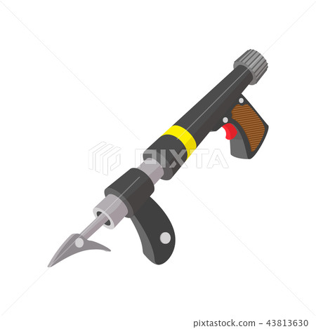 Underwater fishing speargun cartoon icon Underwater fishing speargun cartoon icon 43813630