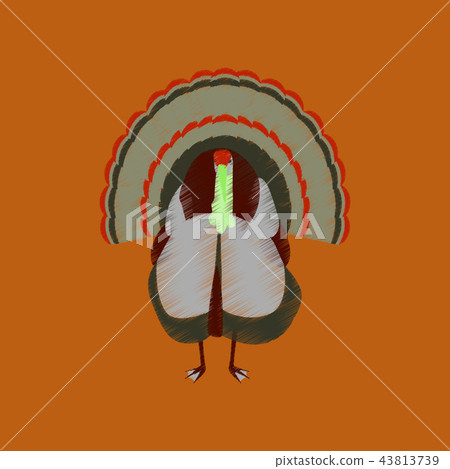 flat shading style icon turkey flat shading style icon turkey 43813739