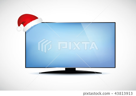 modern television packed as a gift on christmas modern television packed as a gift on christmas 43813913