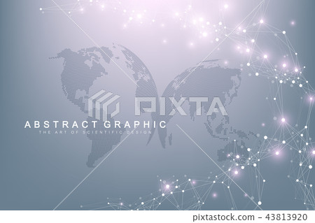 Big data visualization. Graphic abstract background communication. Perspective backdrop. Minimal Big data visualization. Graphic abstract background communication. Perspective backdrop. Minimal 43813920