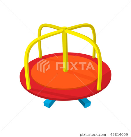Merry-go-round cartoon icon 43814009
