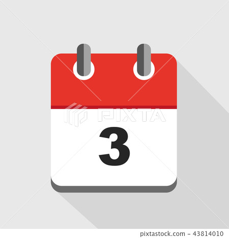 vector illustration of red calendar 3 icon vector illustration of red calendar 3 icon 43814010