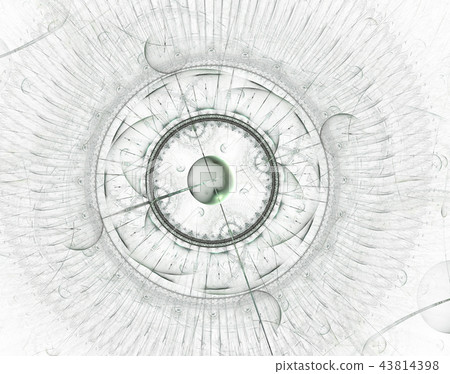 Futuristic modern clock watch abstract fractal Futuristic modern clock watch abstract fractal 43814398