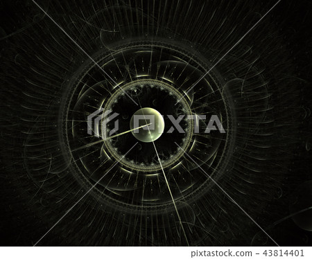 Watch 3D digital fractal design. 43814401