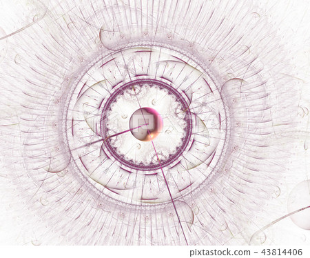 Futuristic modern clock watch abstract fractal 43814406