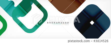 Square geometric background, multicolored template for business or technology presentation or web 43814526