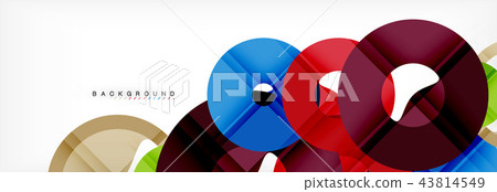 Geomtric modern backgrounds, rings abstract template 43814549