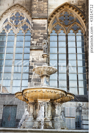 Fountain at Cologne Cathedral Fountain at Cologne Cathedral 43814712