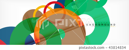 Geomtric modern backgrounds, rings abstract template Geomtric modern backgrounds, rings abstract template 43814834