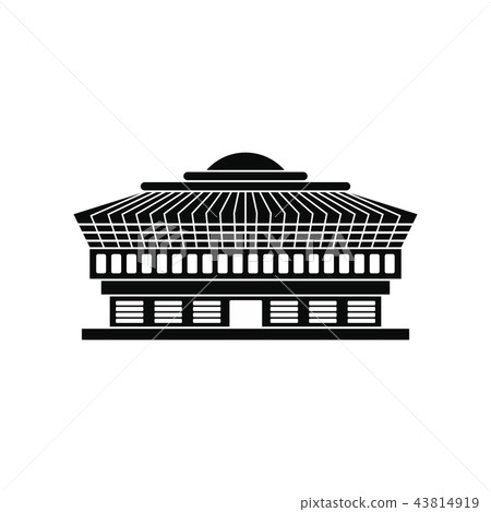 Airport black simple icon Airport black simple icon 43814919