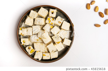 Turkish delight dessert with pistachio 43815618