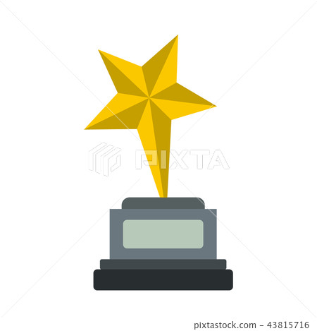 Goblet star flat icon 43815716