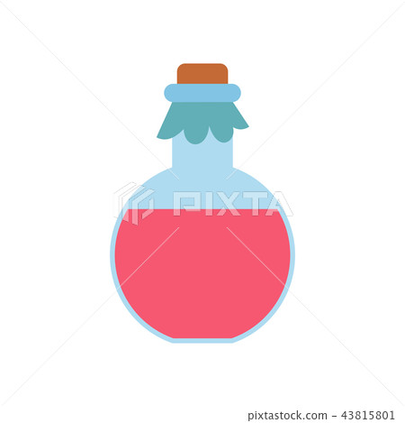 Pink spa oil flat icon Pink spa oil flat icon 43815801