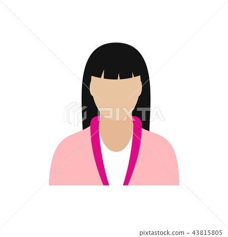 Spa massage therapist flat icon Spa massage therapist flat icon 43815805