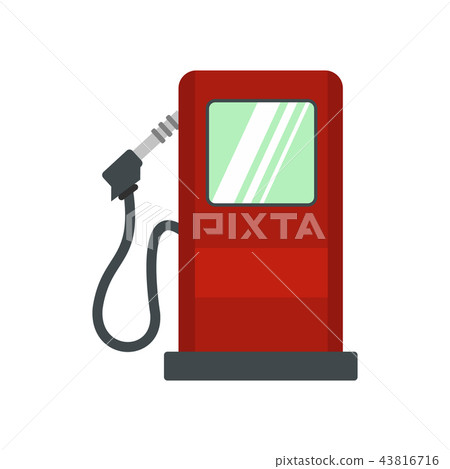 Gas station flat icon 43816716