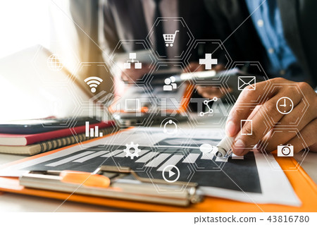 Working team meeting concept, Working team meeting concept, 43816780