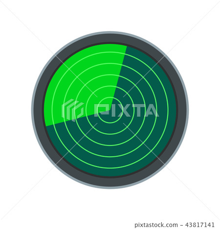 Radar flat icon Radar flat icon 43817141