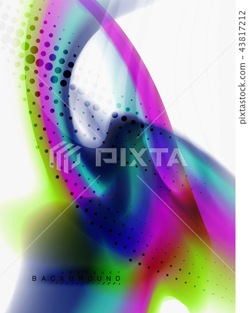 Background abstract - liquid colors wave flow 43817212