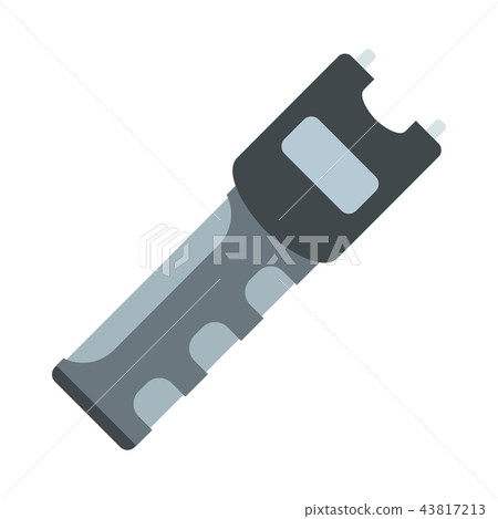 Taser self defense weapon flat icon 43817213