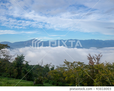 雲彩海從Chichibu秀麗山的 43818003