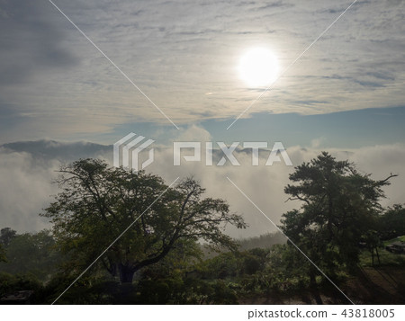雲彩海從Chichibu秀麗山的 43818005