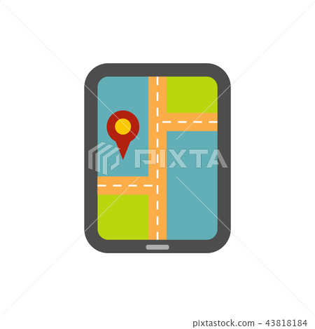 Smartphone navigation flat 43818184