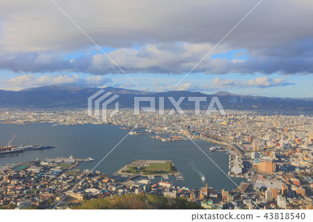 Daytime view of Hakodate, Hokkaido, Japan. Daytime view of Hakodate, Hokkaido, Japan. 43818540