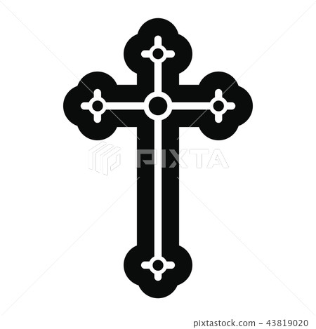 Religious symbol of crucifix icon Religious symbol of crucifix icon 43819020