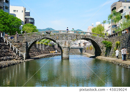 Historical building spectacle bridge in Nagasaki 43819024