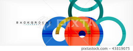 Geomtric modern backgrounds, rings abstract template Geomtric modern backgrounds, rings abstract template 43819075