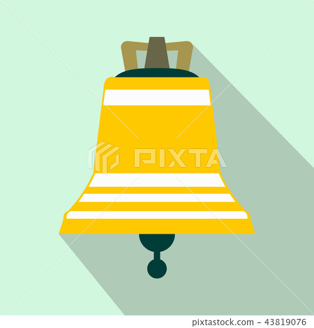 Church bell flat icon  43819076