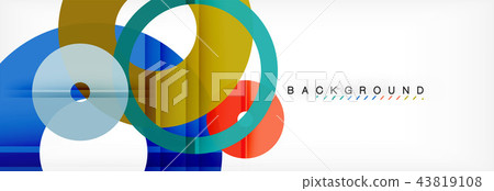 Geomtric modern backgrounds, rings abstract template Geomtric modern backgrounds, rings abstract template 43819108