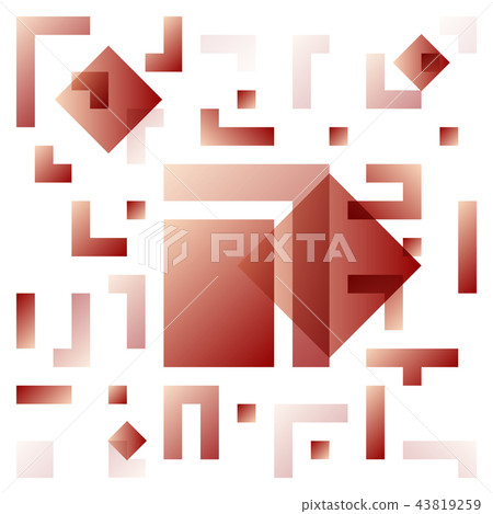 Vector background with abstract square pattern and glitter. Design with stripe for your text. 43819259