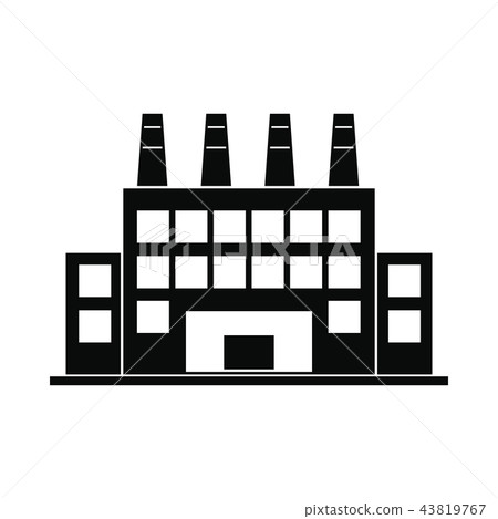 Plant industrial building icon 43819767