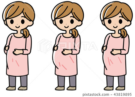 孕婦例證婦女 孕婦例證婦女 43819895