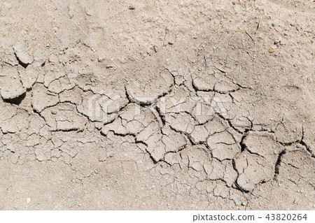 Cracked Dry Earth Top View as Drought 43820264