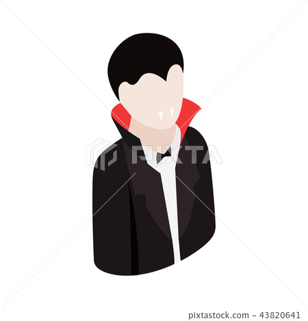 Vampire costume isometric 3d icon 43820641